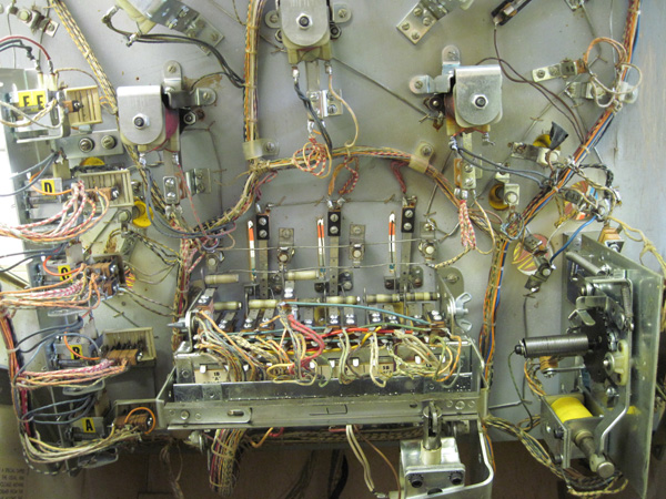 More control relays underneath the playfield.