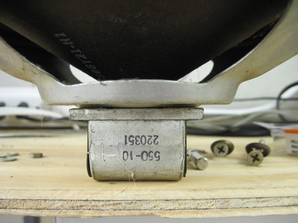 The speaker with the codes "550-01" and "220351" stamped on the magnet housing.